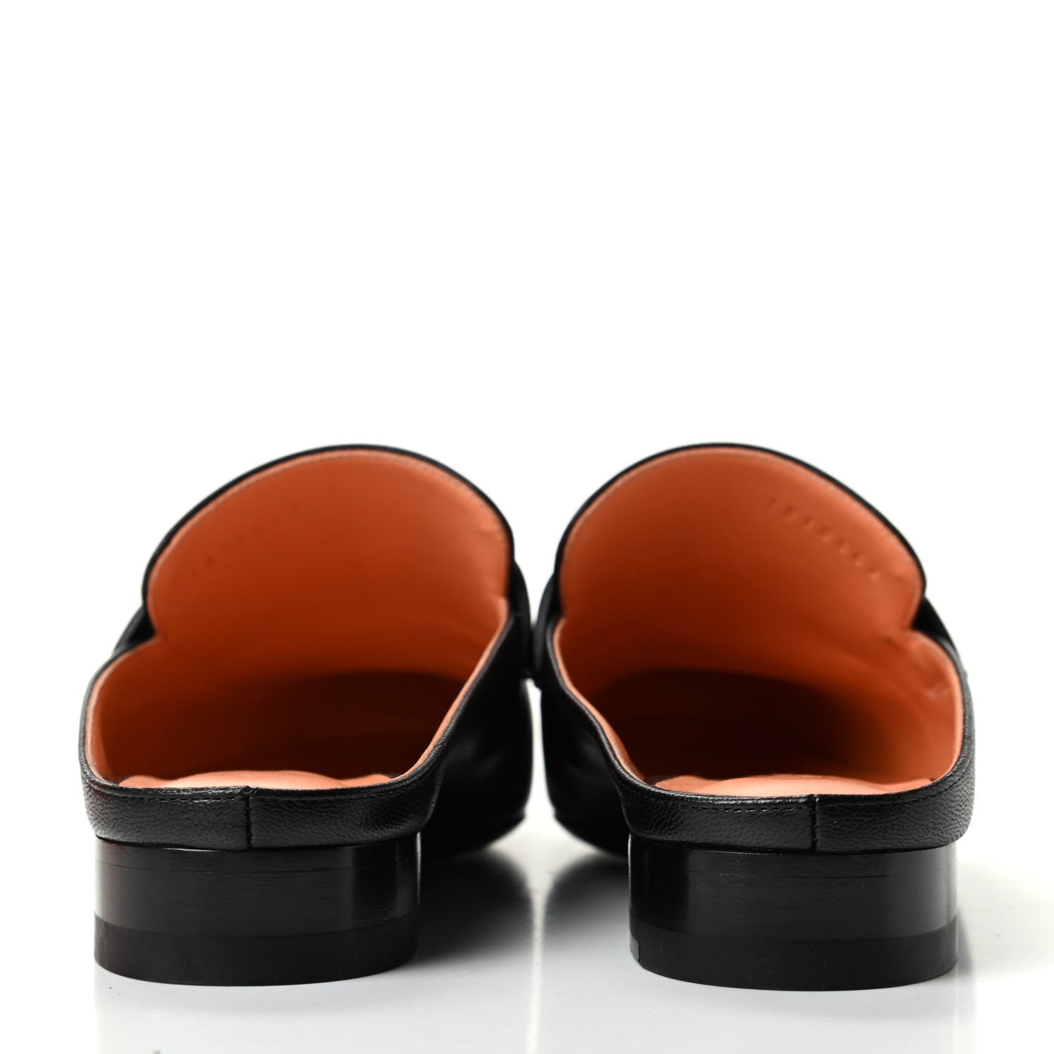 Hermes Goatskin Rivoli Mules 36 Black 7 of 11