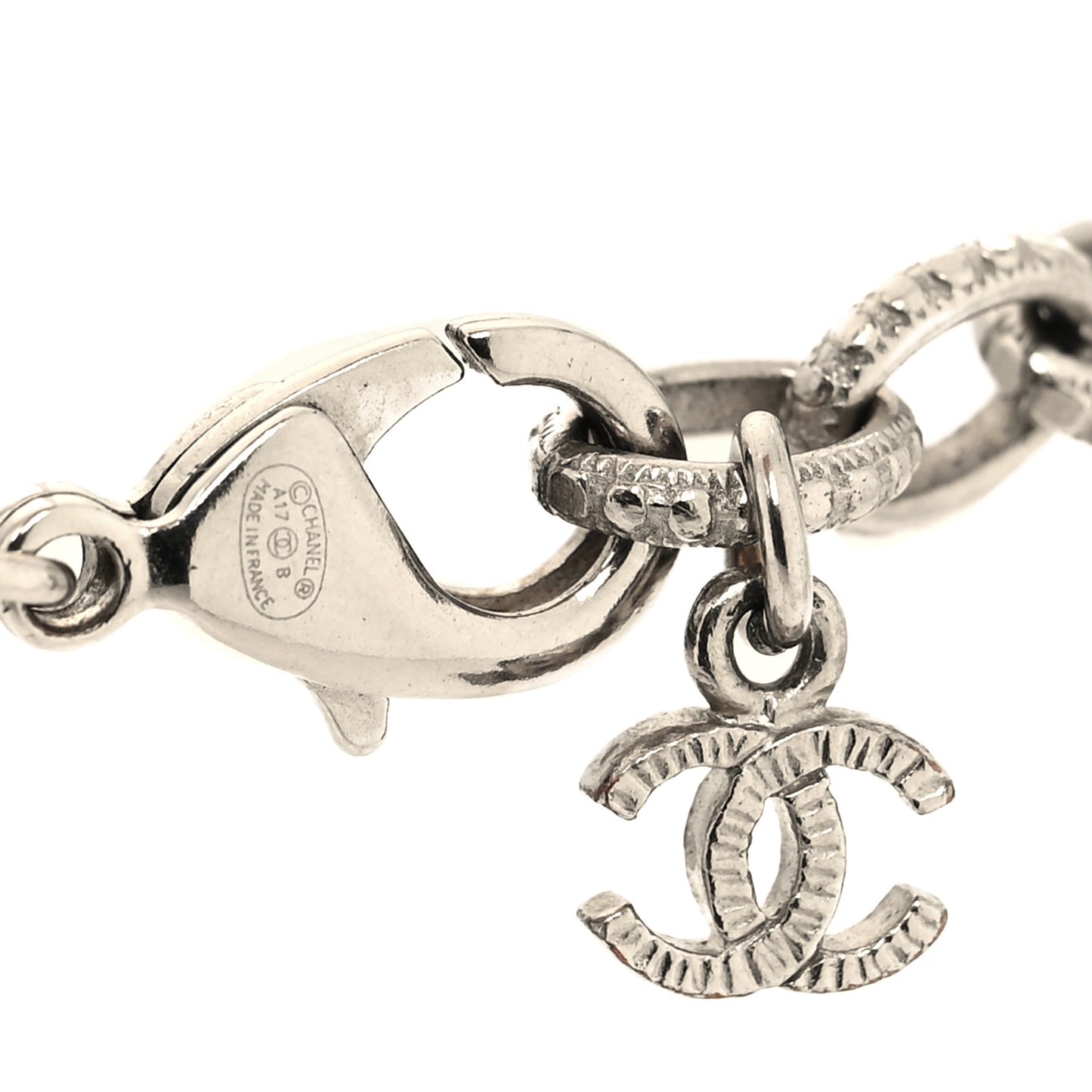 Pearl CC Star Multi Strand Bracelet Silver