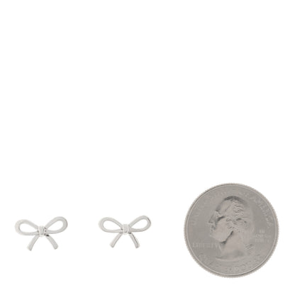 Tiffany Sterling Silver Bow Earrings 2 of 4