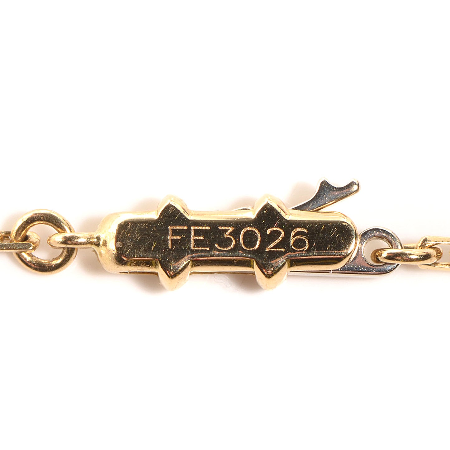 18K Yellow Gold Station LOVE Necklace