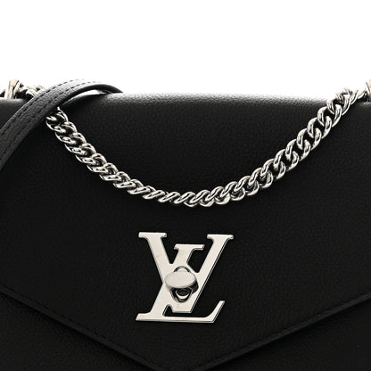 Louis Vuitton Soft Calfskin My Lockme Chain Bag BB Black 7 of 9