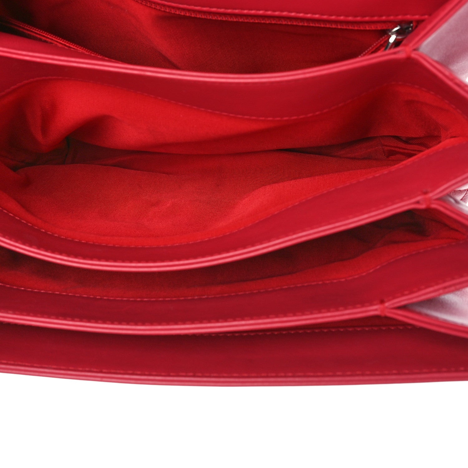 Chanel Calfskin Jumbo Tramezzo Flap Red 5 of 10