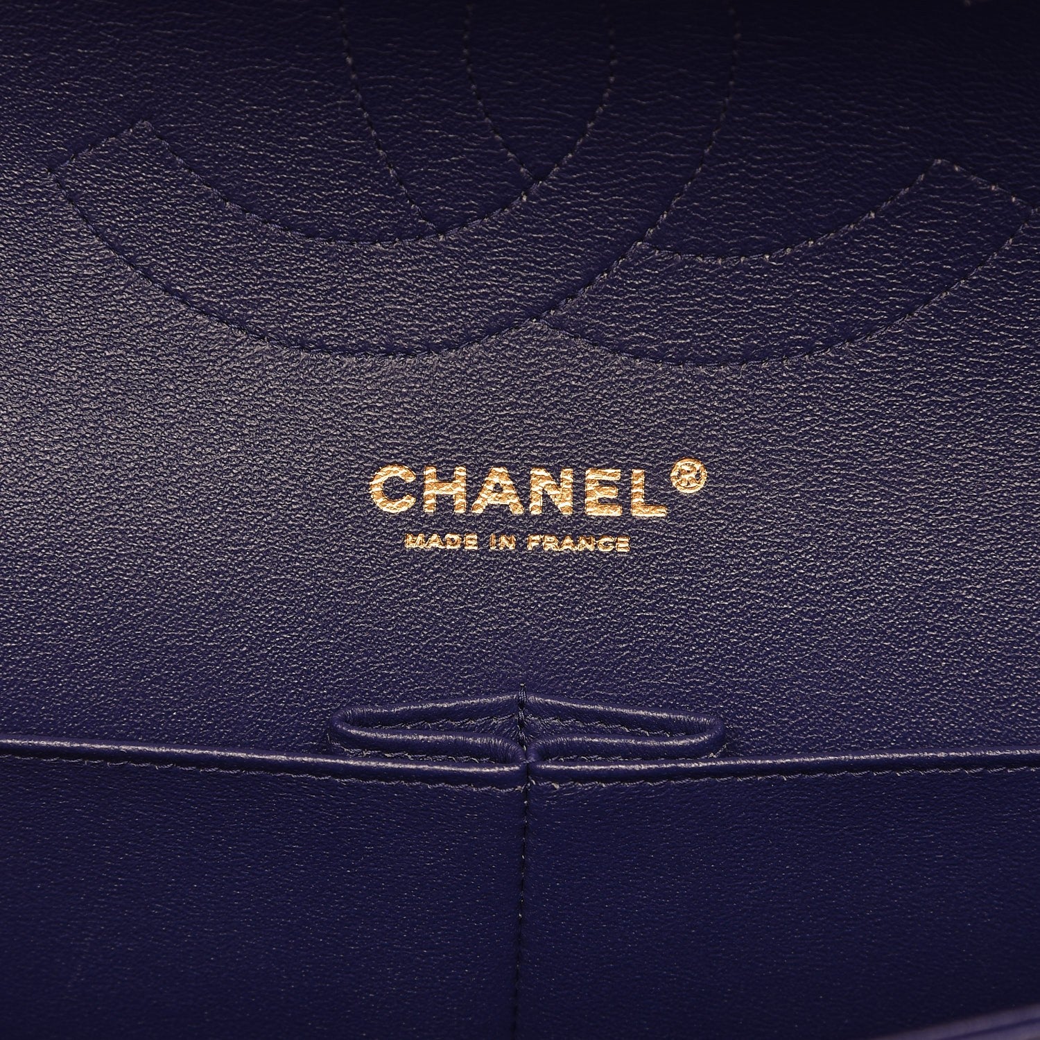 Chanel Lambskin Chevron Quilted Jumbo Double Flap Blue 6 of 8