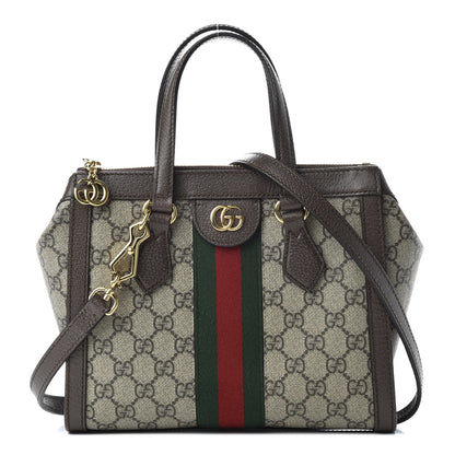 Gucci GG Supreme Monogram Small Ophidia Tote Bag Brown 1 of 10