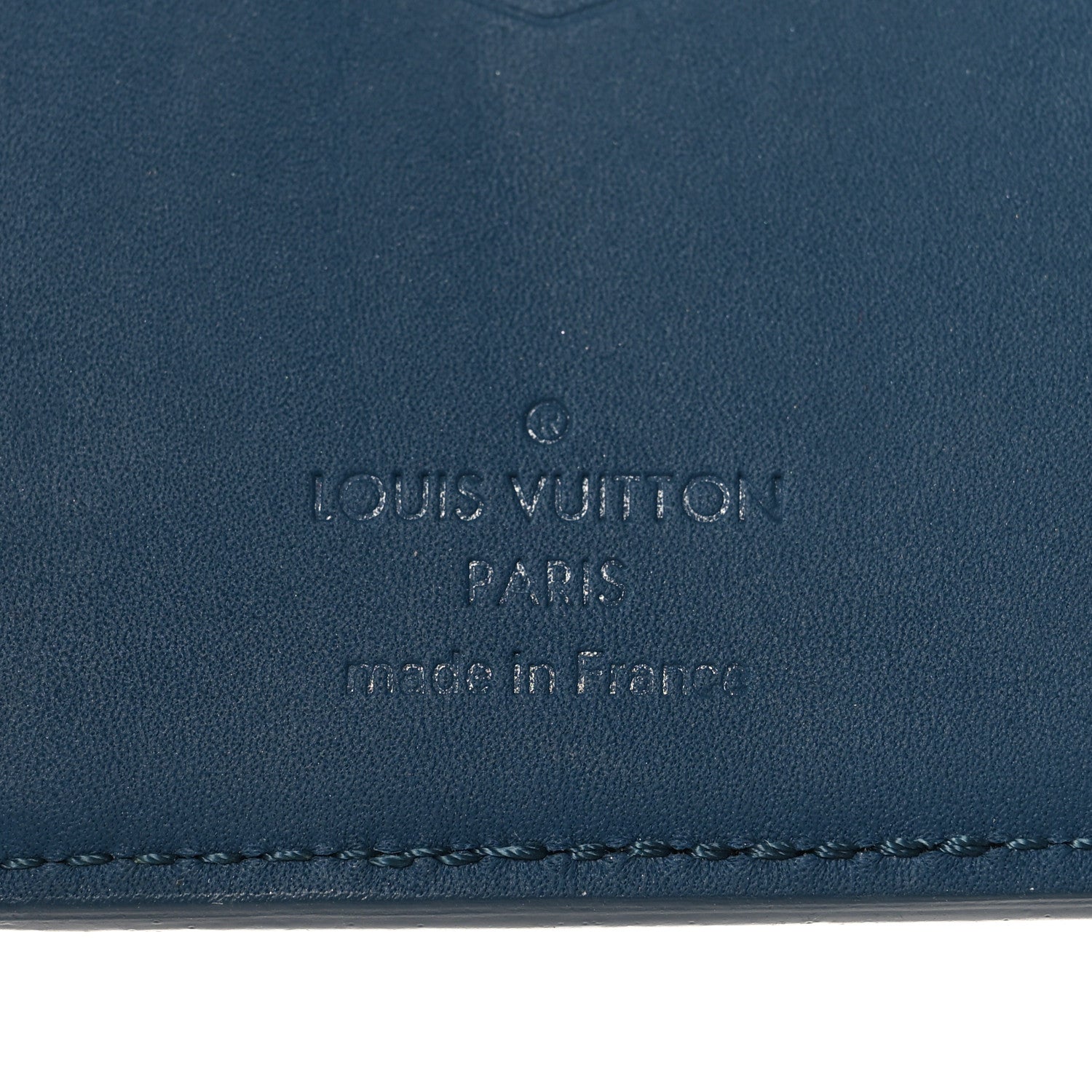 Louis Vuitton Grained Calfskin Aerogram Pocket Organizer Atlantic Blue 6 of 6