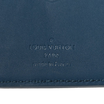 Louis Vuitton Grained Calfskin Aerogram Pocket Organizer Atlantic Blue 6 of 6