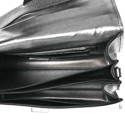 Miu Miu Goatskin Madras Top Handle Bag Silver 5 of 12