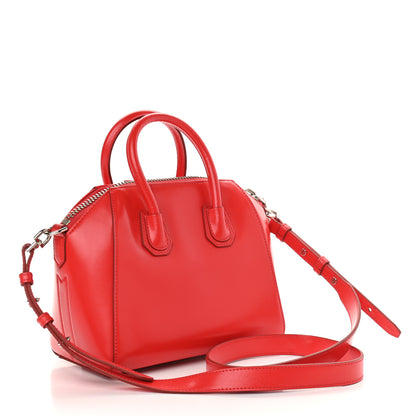 Givenchy Shiny Lord Calfskin Mini Antigona Red 3 of 9