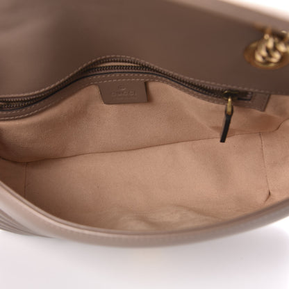 Gucci Calfskin Matelasse Small GG Marmont Shoulder Bag Porcelain Rose 5 of 10