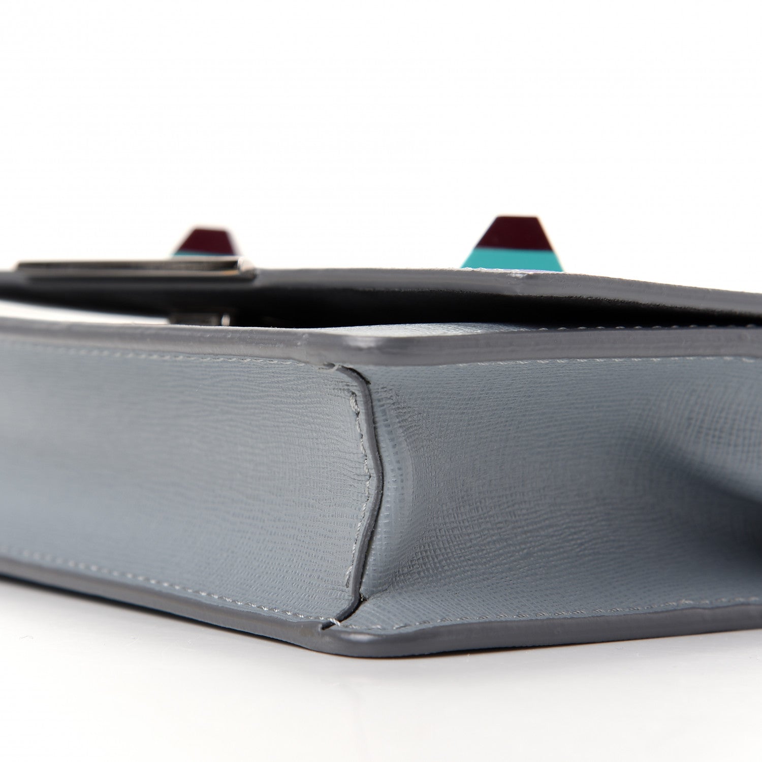 Fendi Vitello Elite Studded Hypnoteyes Tube Wallet On Chain Polvere Multicolor 7 of 10