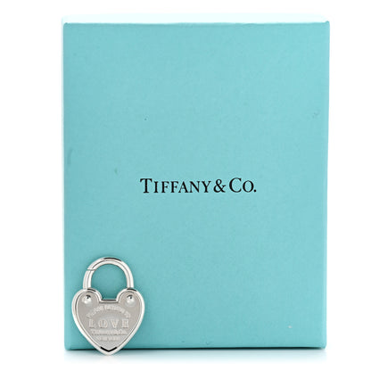 Tiffany Sterling Silver Return to Love Heart Lock Charm 5 of 5