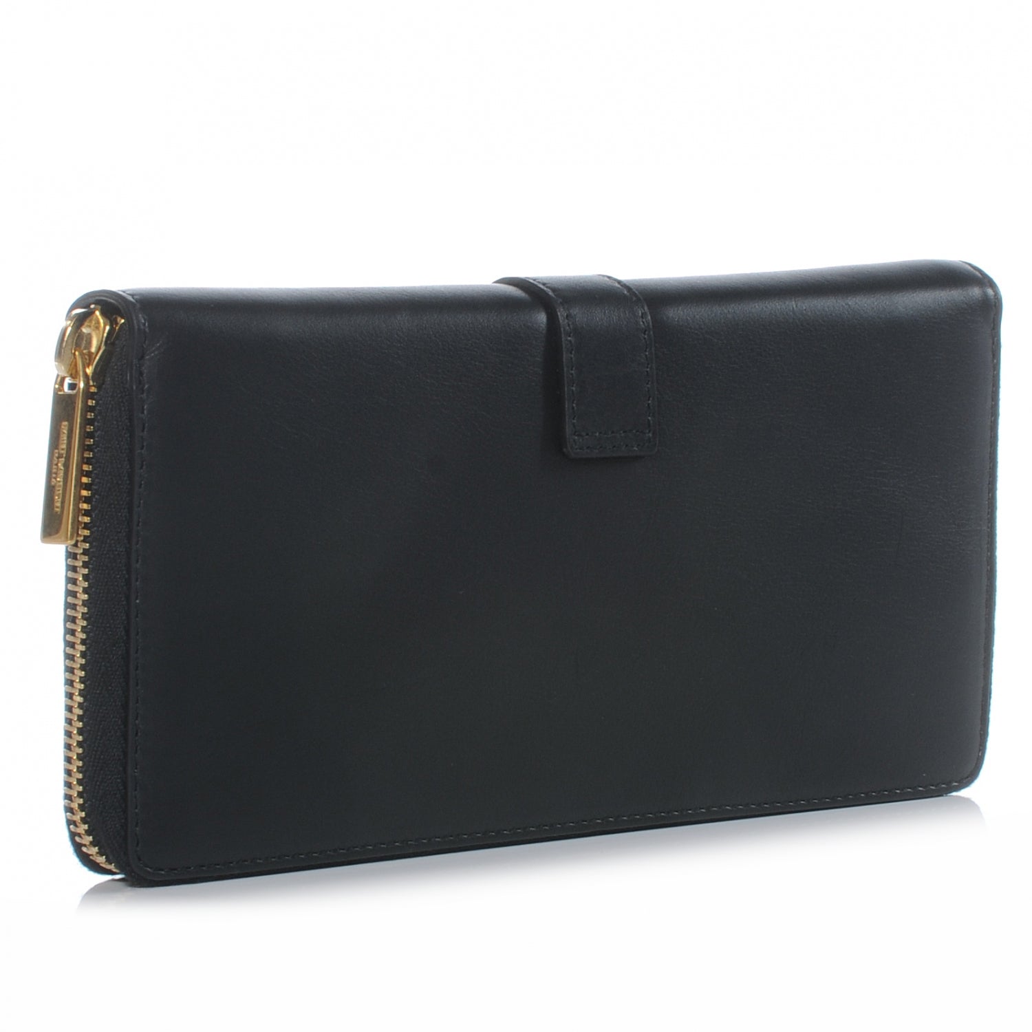Saint Laurent Leather Y Line Zip Around Wallet Black 3 of 7