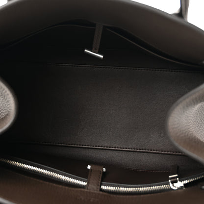The Row Matte Grained Calfskin Margaux Shoulder 12 Deep Brown 5 of 10