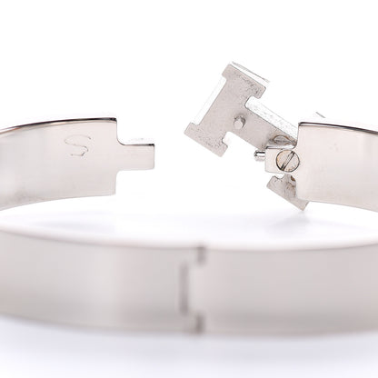 Hermes Enamel Narrow Clic Clac H Bracelet GM Chartreuse 4 of 6