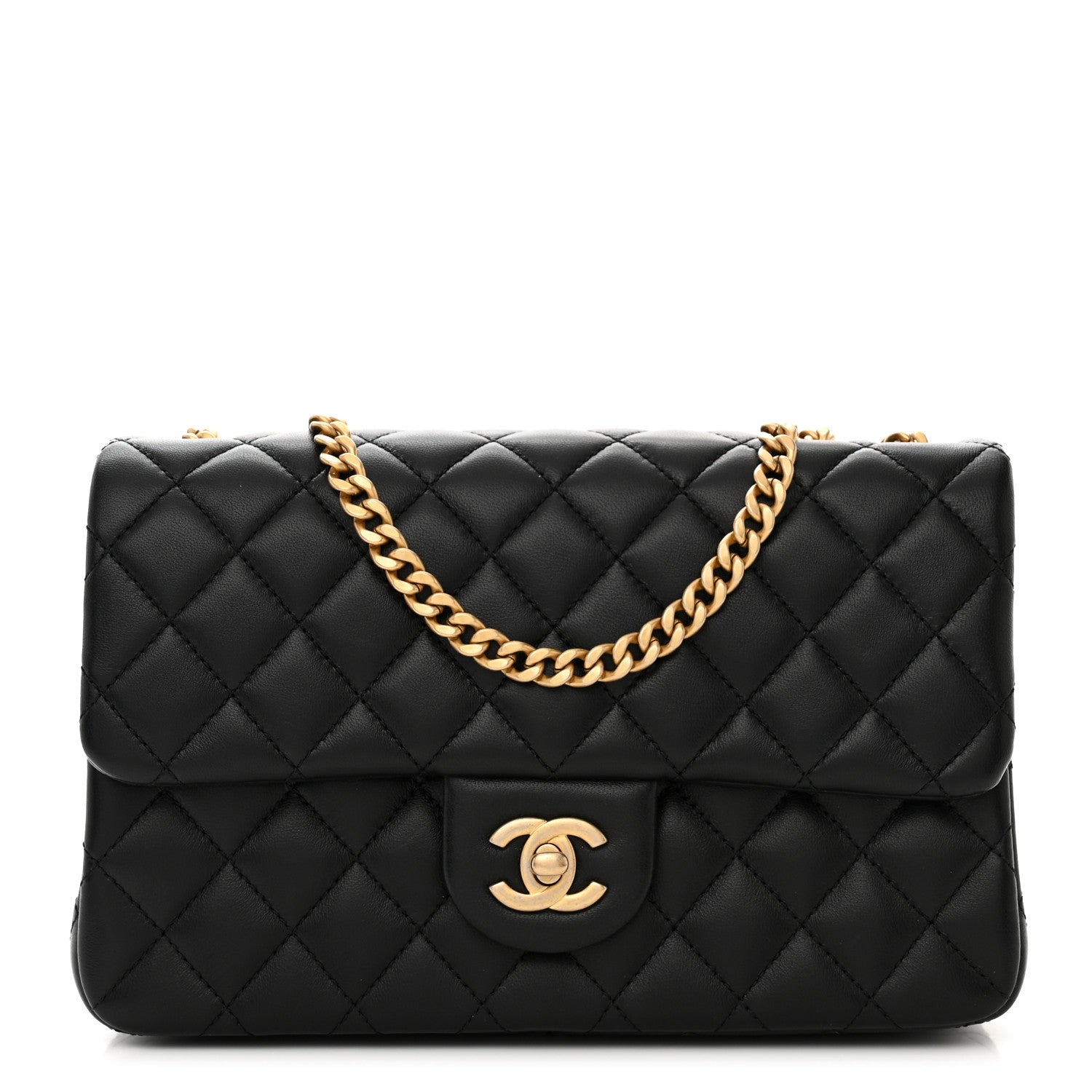 Chanel Lambskin Quilted Small Sweet Camellia Flap Black 1 of 11
