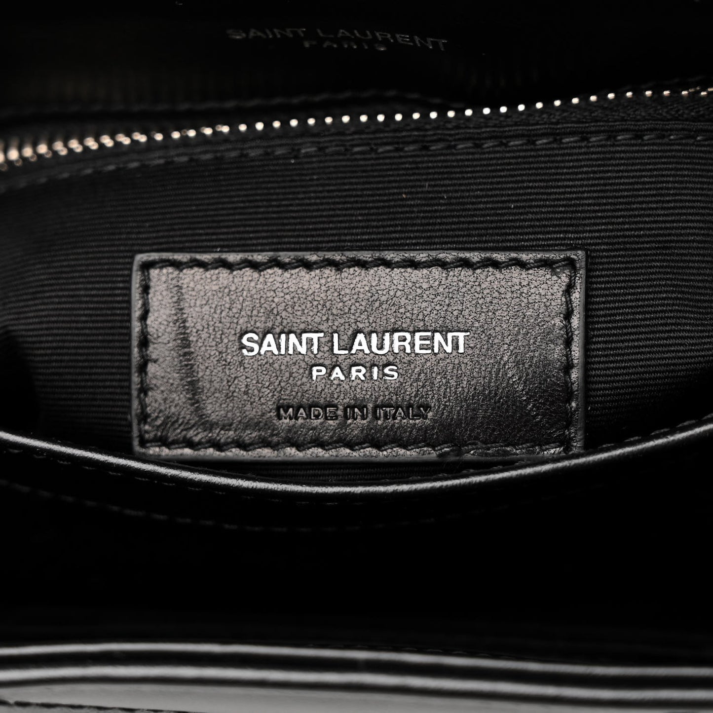 Calfskin Y Quilted Monogram Toy Loulou Crossbody Bag Black