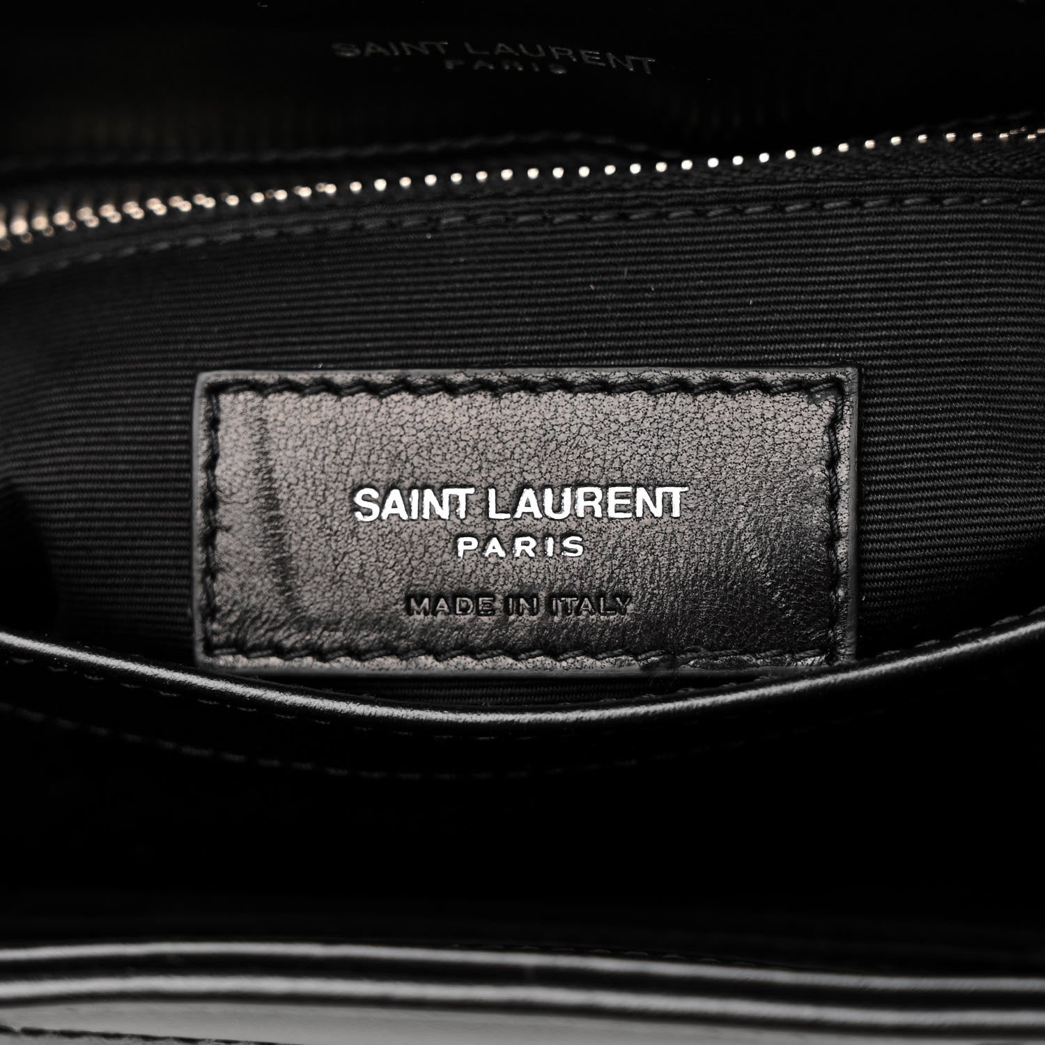 Saint Laurent Calfskin Y Quilted Monogram Toy Loulou Crossbody Bag Black 7 of 11