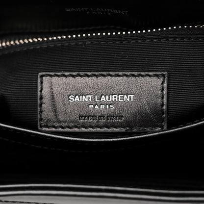 Saint Laurent Calfskin Y Quilted Monogram Toy Loulou Crossbody Bag Black 7 of 11
