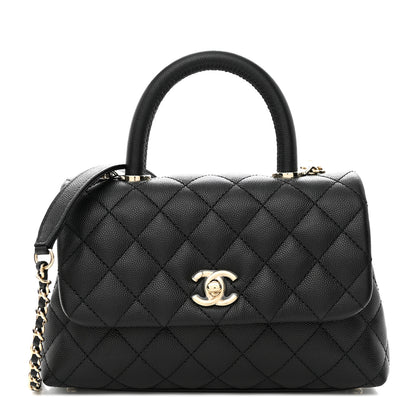 Chanel Caviar Quilted Mini Coco Handle Flap Black 1 of 11