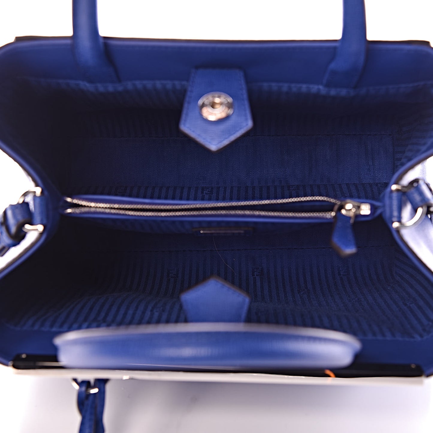 Vitello Elite Petite 2Jours Tote Blue Neon