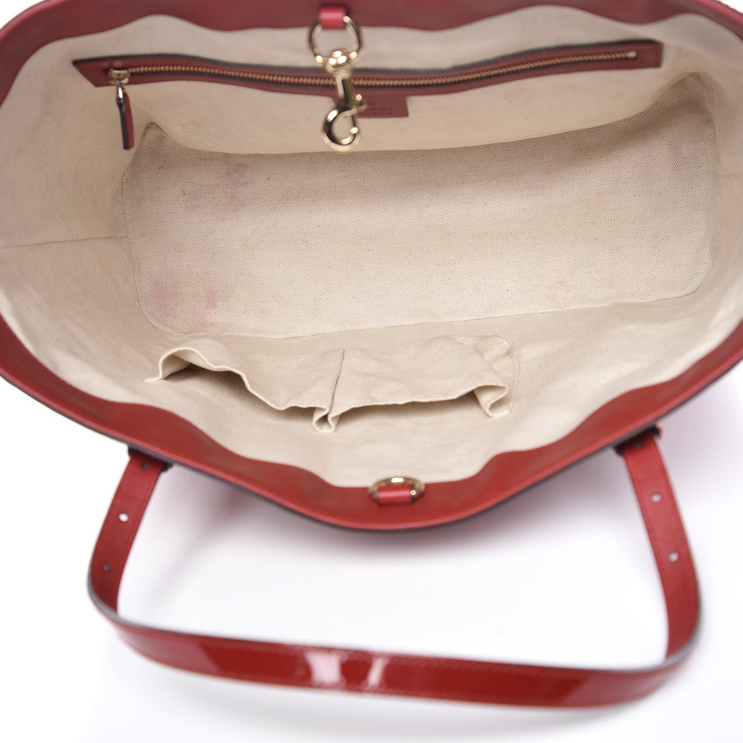 Patent Microguccissima Medium Nice Tote Rose Bed