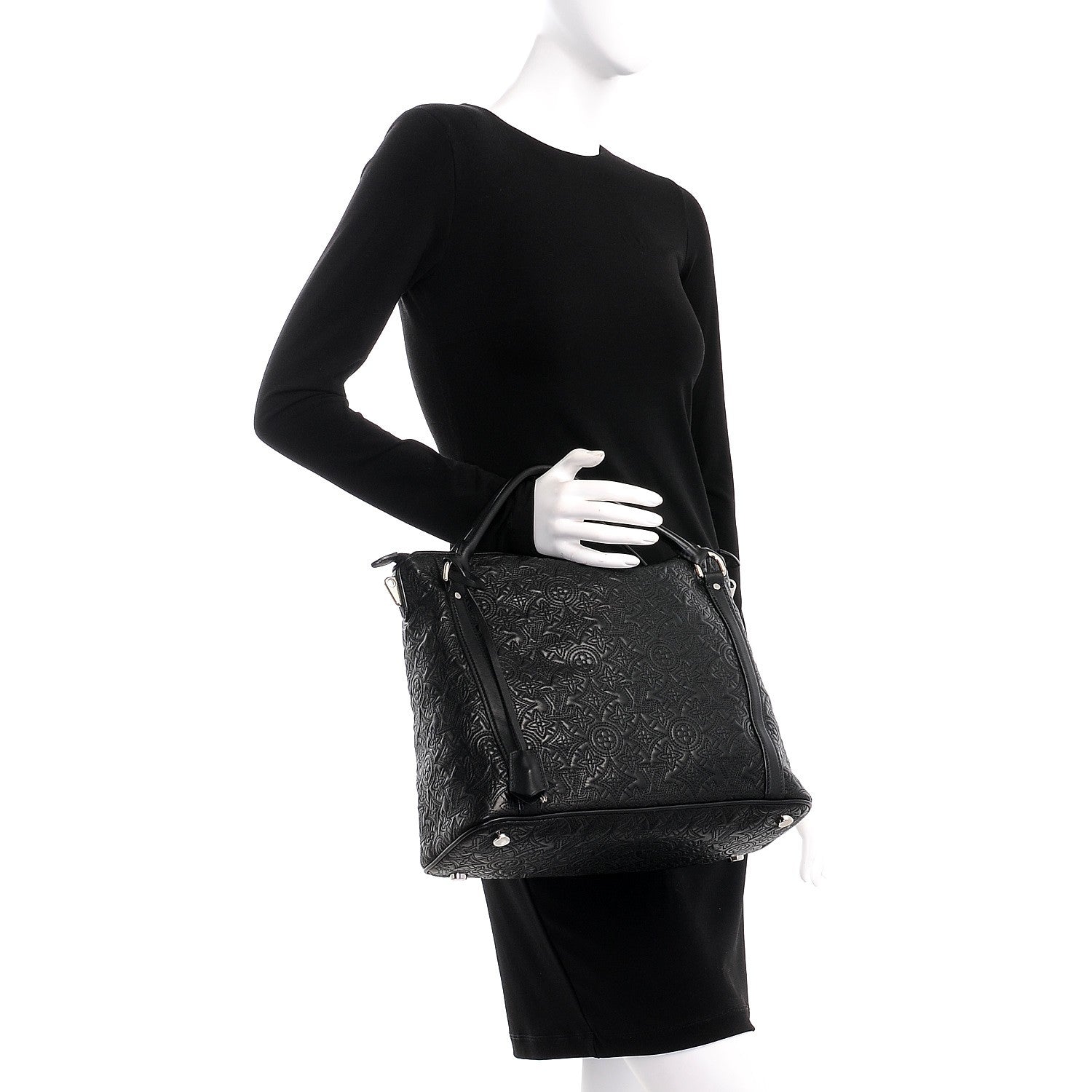 Louis Vuitton Monogram Lambskin Antheia Ixia PM Black 3 of 10