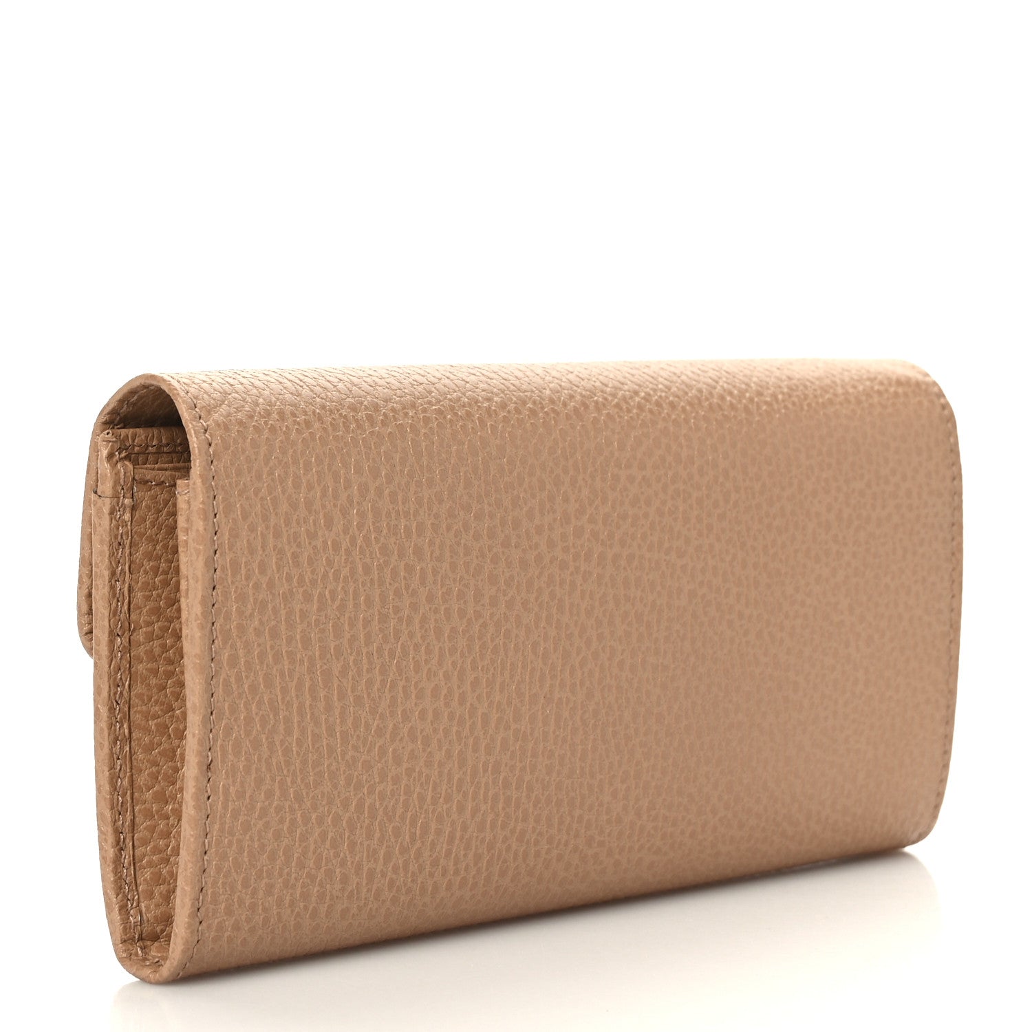 Gucci Dollar Calfskin Interlocking G Continental Wallet Camelia 3 of 7