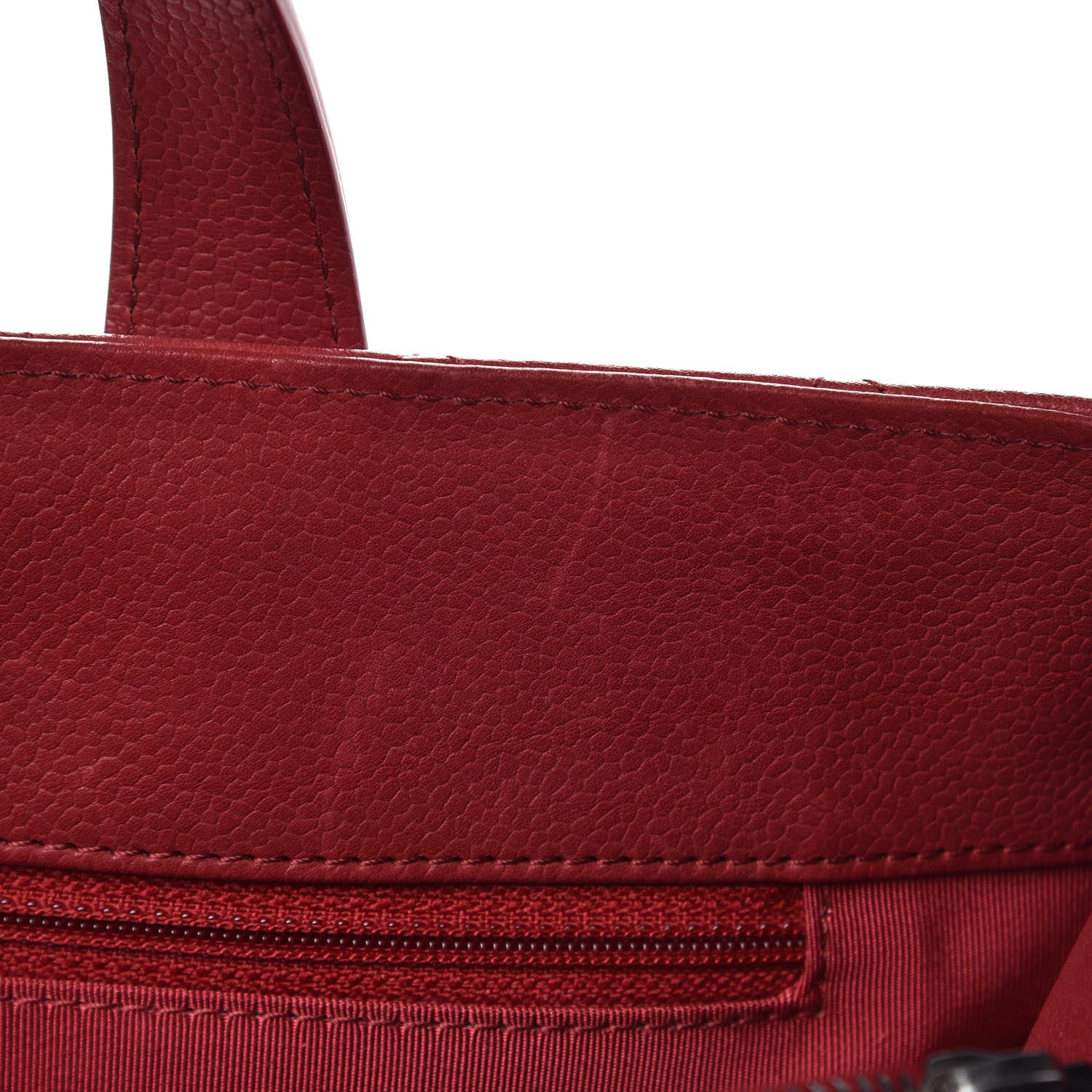 Chanel Caviar Quilted Large Casual Pocket Tote Red 9 of 14
