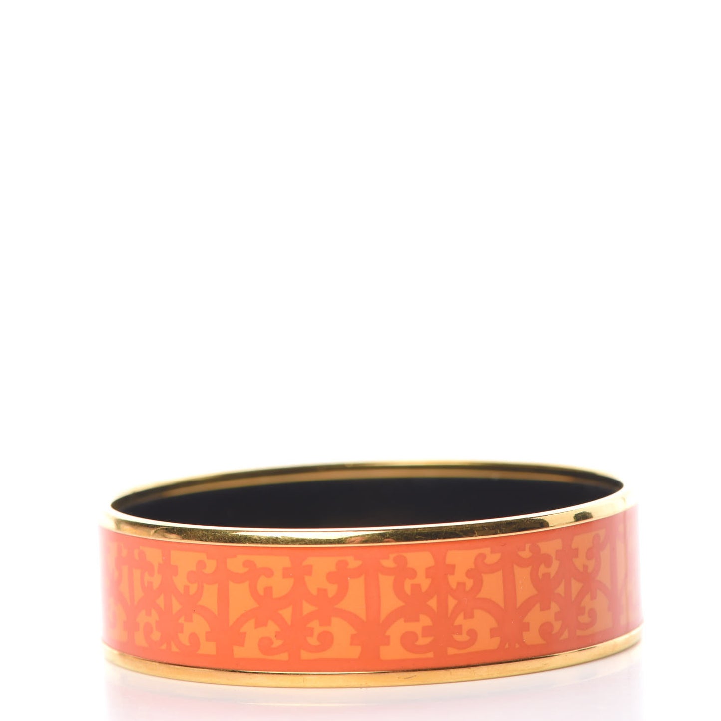 Enamel Printed Wide Balcon du Guadalquivir Bracelet 65 Promenade Orange