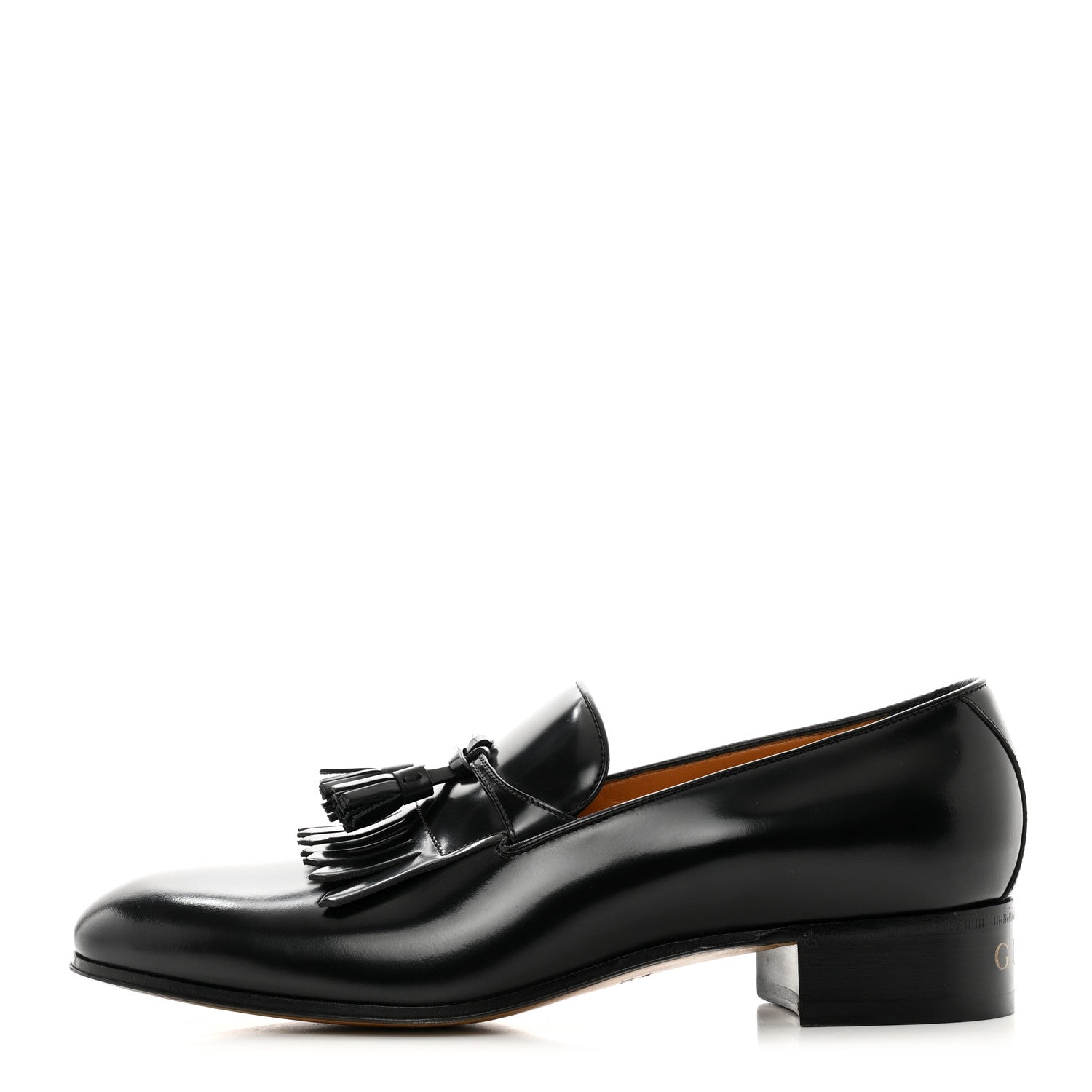 Gucci Calfskin Mens Tassel Loafers 9 Black 1 of 9