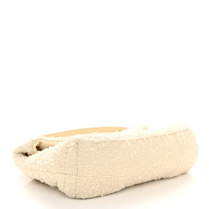 Saint Laurent Boucle Tweed Quilted Small Loulou Puffer Monogram Chain Satchel Crema Soft 4 of 12