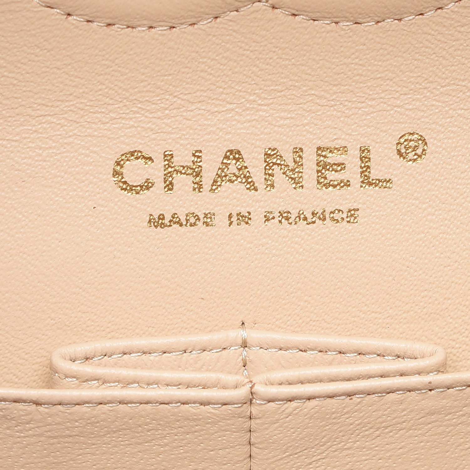 Chanel Caviar Quilted Medium Double Flap Beige Clair 8 of 9