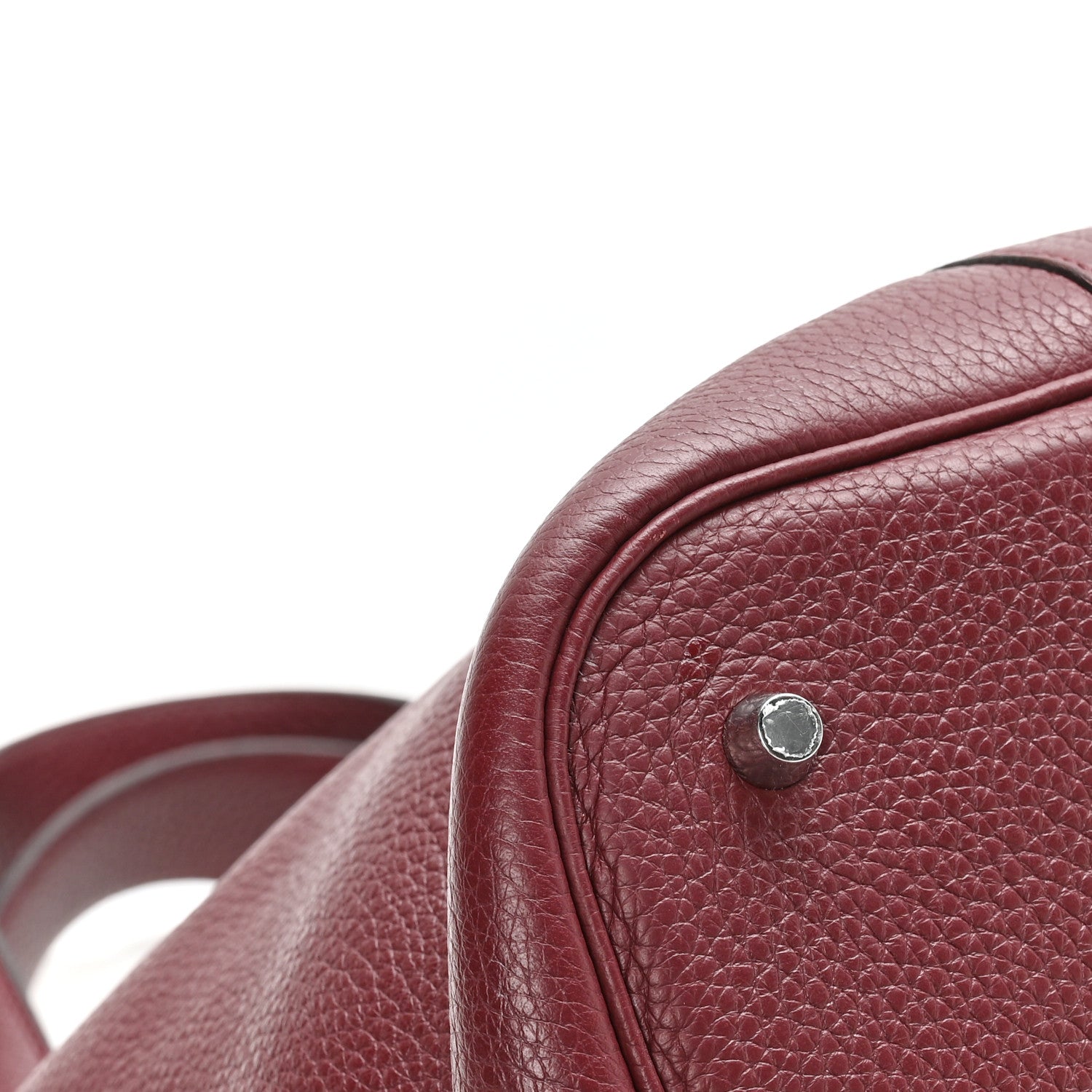 Hermes Taurillon Clemence Picotin Lock 26 GM Bordeaux 11 of 12