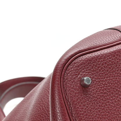 Hermes Taurillon Clemence Picotin Lock 26 GM Bordeaux 11 of 12