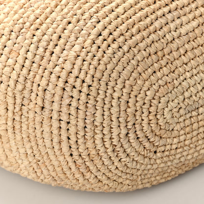Loewe Calfskin Raffia Bucket Bag Natural Tan 6 of 7
