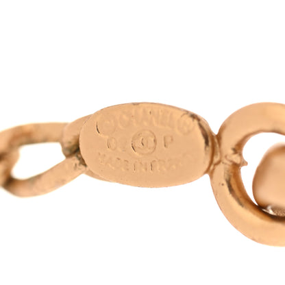 Chanel Metal Crystal Lucky Charms Bracelet Gold Pink 6 of 7