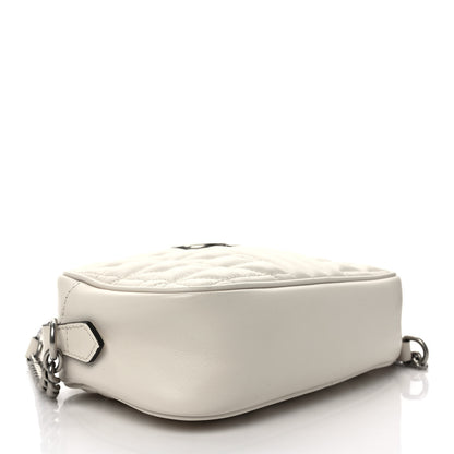 Gucci Calfskin Matelasse Aria Small GG Marmont Chain Shoulder Bag Mystic White 4 of 10