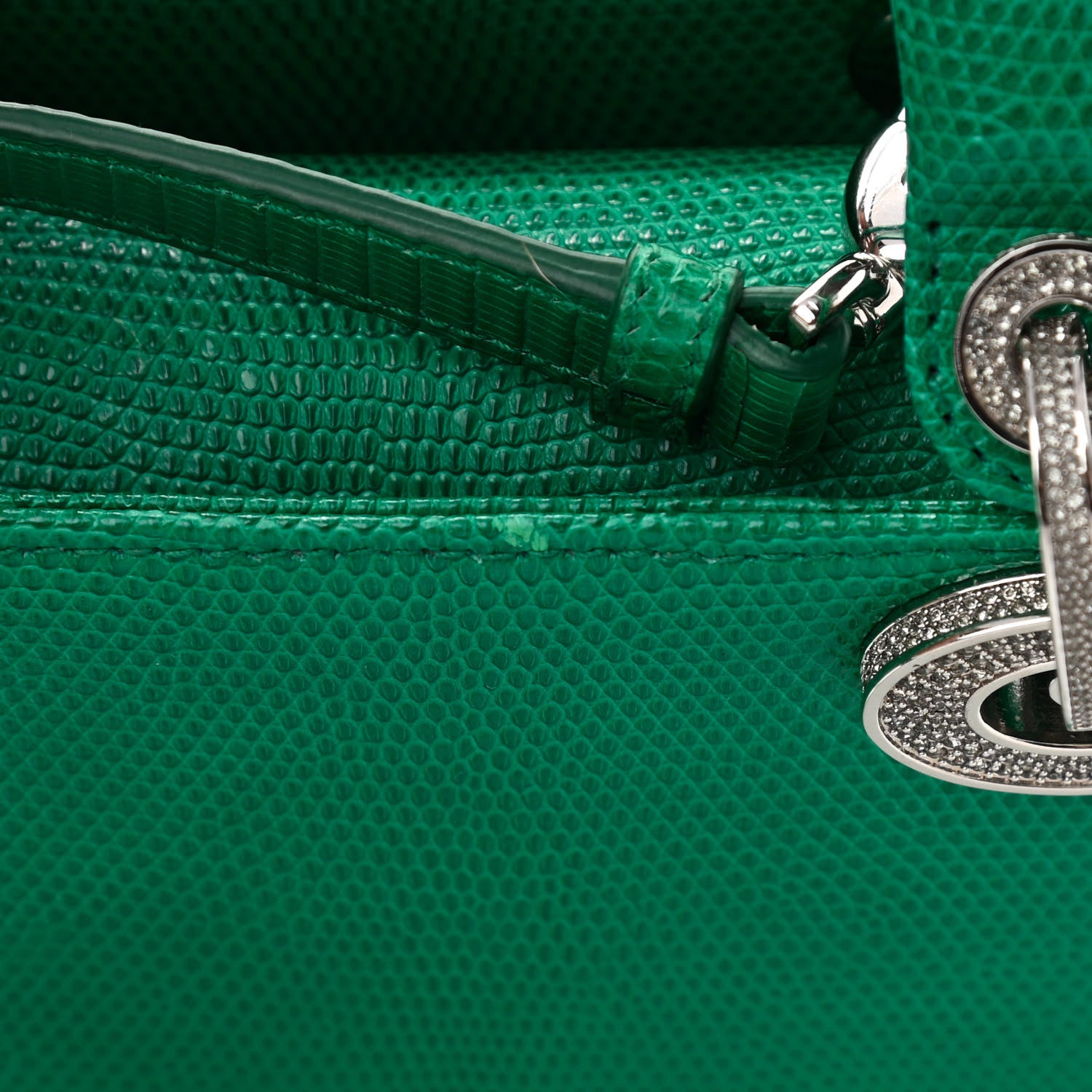 Christian Dior Lizard Swarovski Crystal Mini Lady Dior Green 12 of 12