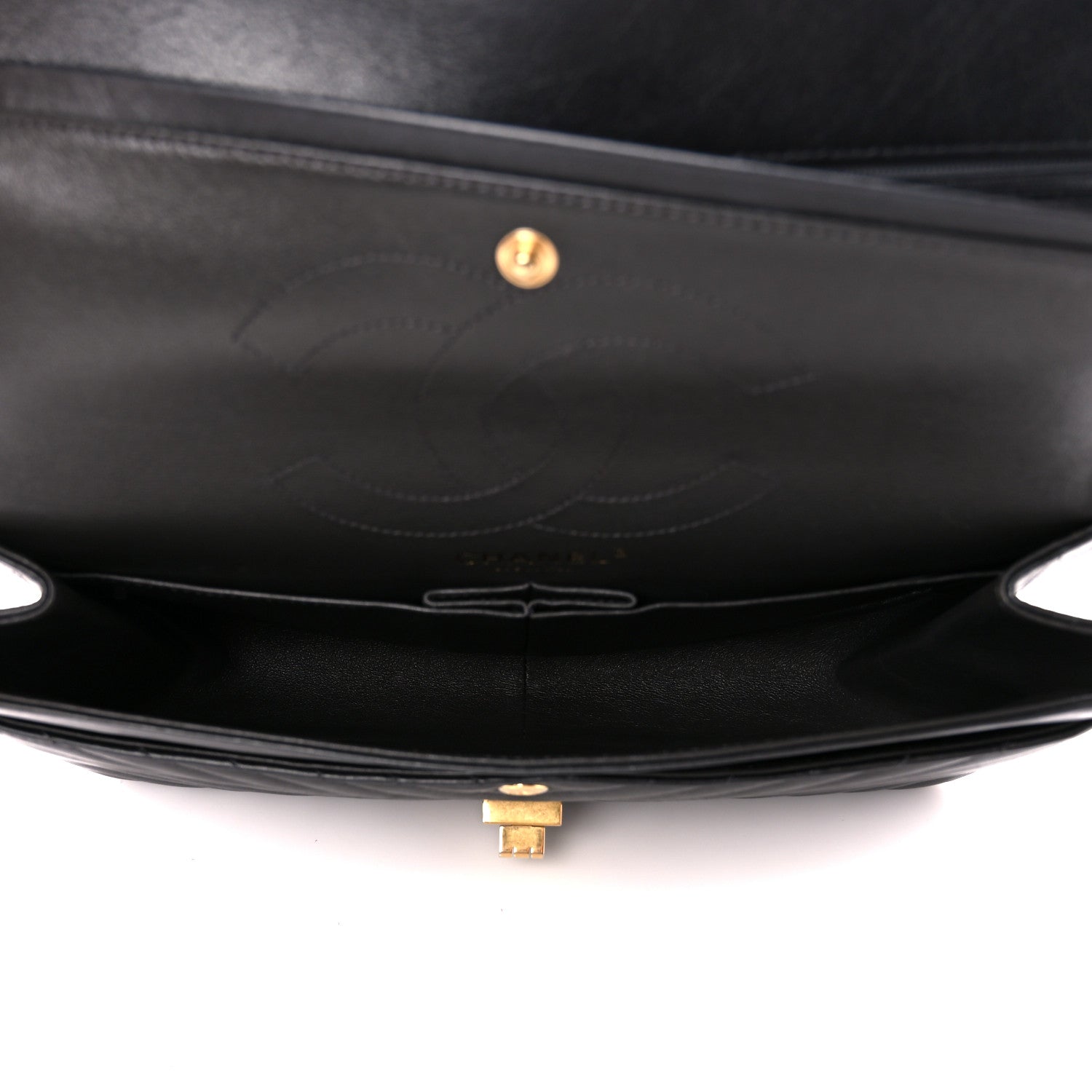Chanel Aged Calfskin Chevron Quilted 2.55 Reissue 226 Flap Black 5 of 11