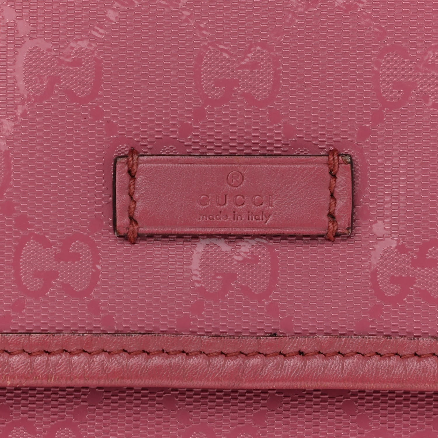 Gucci Imprime Monogram Medium Double Buckle Flap Messenger Bag Vintage Rose 8 of 11