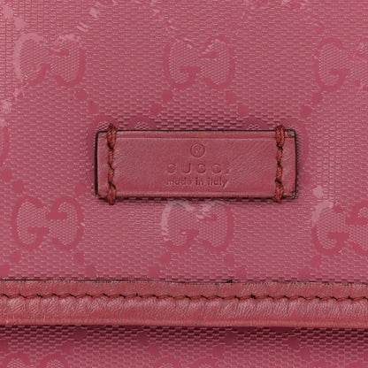 Gucci Imprime Monogram Medium Double Buckle Flap Messenger Bag Vintage Rose 8 of 11