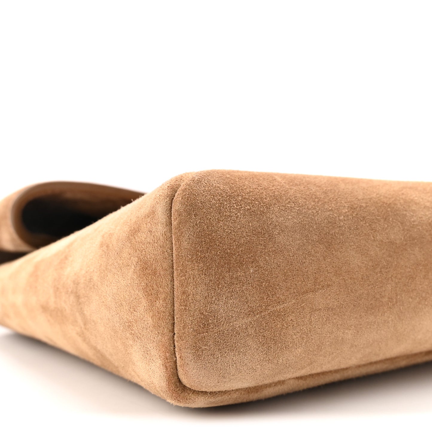 Suede Large Cassandre Envelope Pouch Golden Leaf
