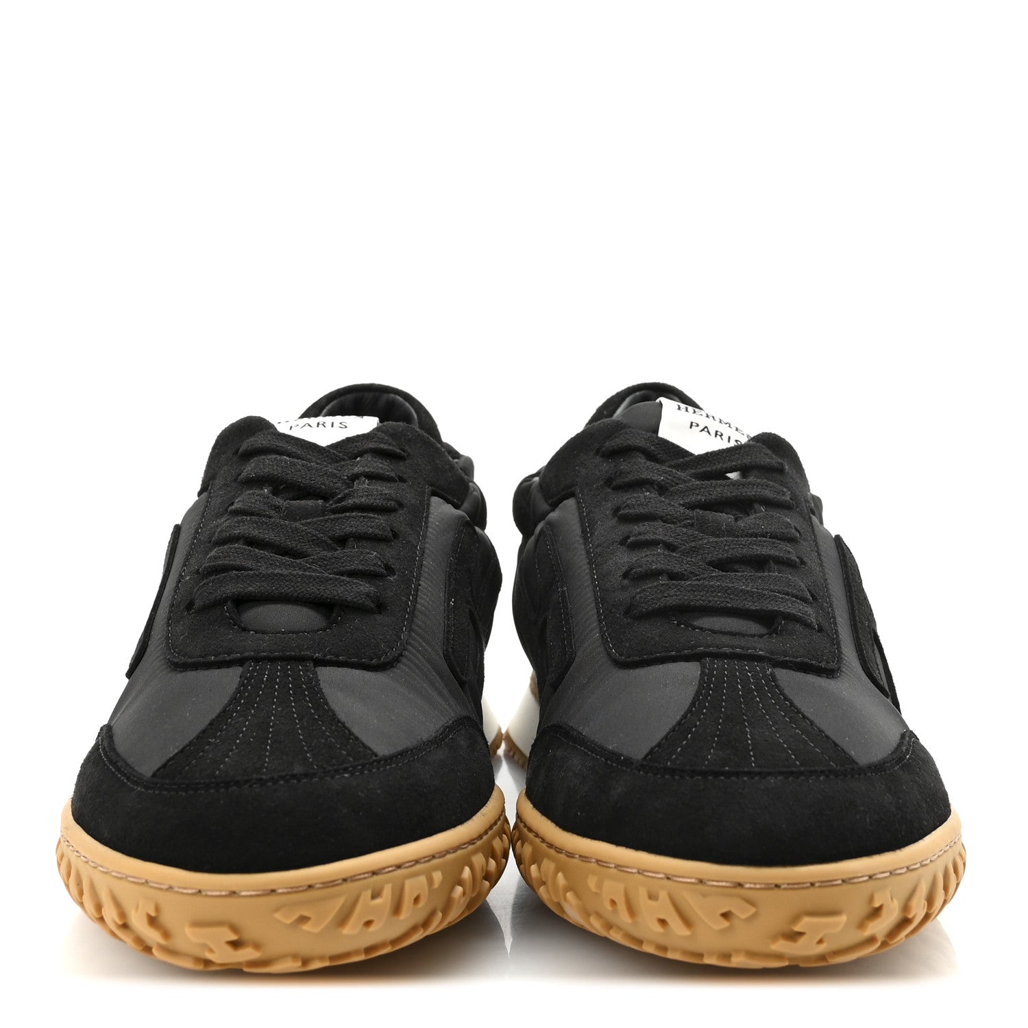 HERMES フラットシューズ 38.5(25cm) ブラック Hermes Nylon Jet Sneakers 38 Black 1788546 – FASHIONPHILE