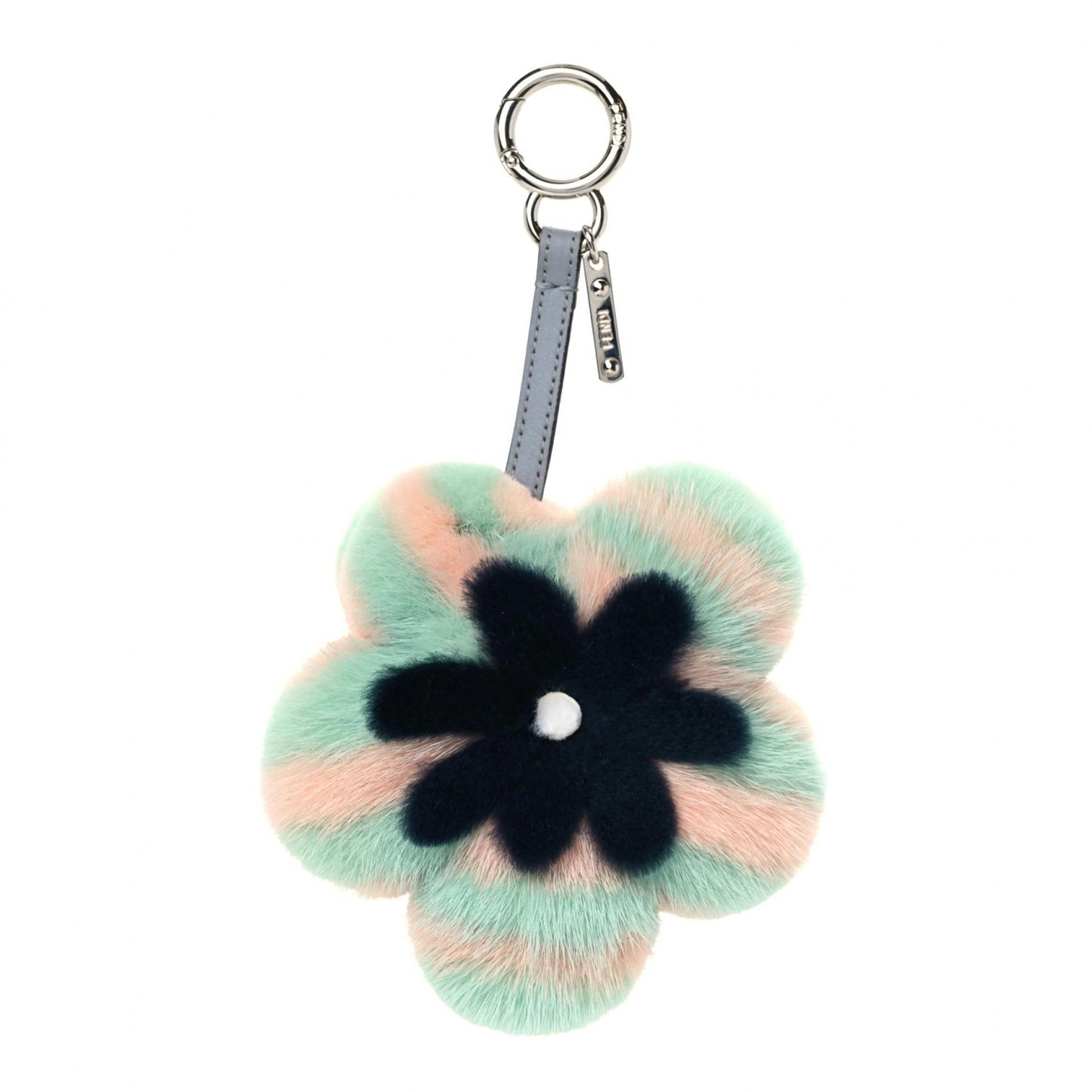 Mink Fur Vitello Dolce Pequin Flowerland Bag Charm Nausica Medea