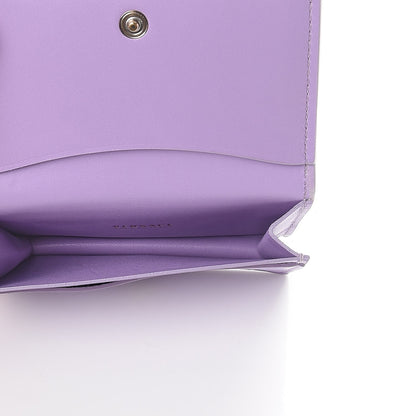 Versace Calfskin Flower Barocco Coin Pouch Violet 5 of 9