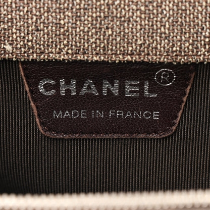Chanel Tweed Quilted Chocolate Bar Tote Beige 7 of 11