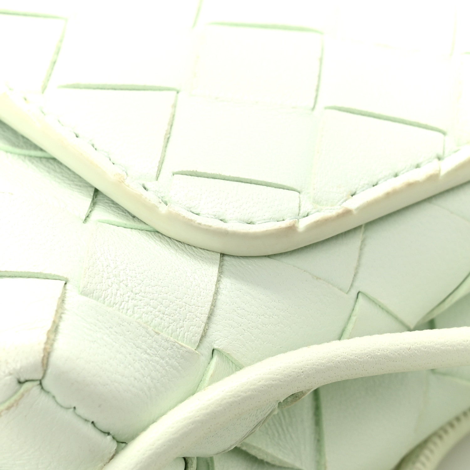 Bottega Veneta Nappa Intrecciato Mini Crossbody Bag Glacier 12 of 13