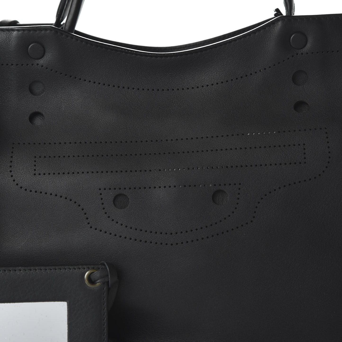 Veau Soyeux Perforated Blackout Hardware City Black