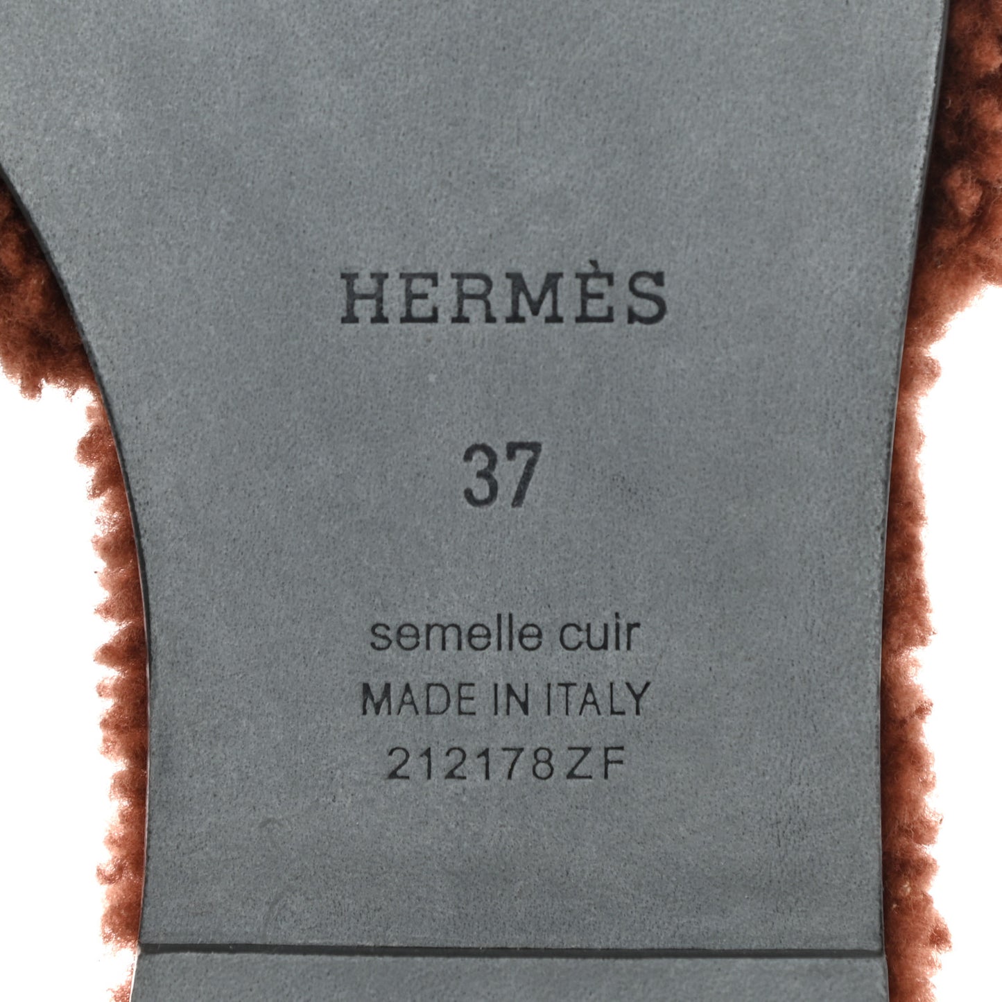 Woolskin Oran Sandals 37 Cognac