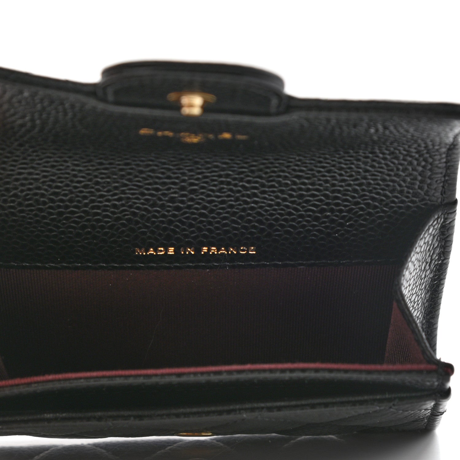 Chanel Caviar Quilted Flap Card Holder Wallet Black 5 of 8